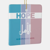 Immer Hoffnung haben Keramikornament (Rechts)