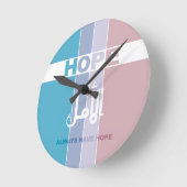 Immer Hoffnung haben Quadratische Wanduhr (Winkel)