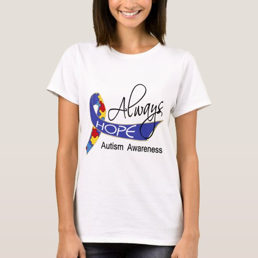 Immer Hoffnungs-Autismus T-Shirt (Vorderseite)