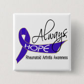 Immer Hoffnungs-rheumatoide Arthritis Button (Vorderseite)