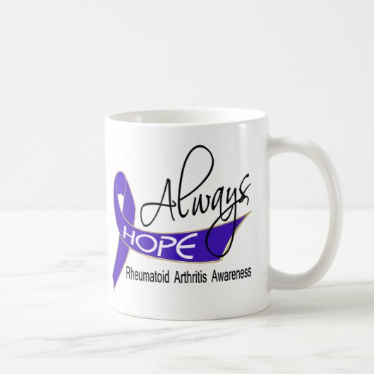 Immer Hoffnungs-rheumatoide Arthritis Kaffeetasse (Rechts)