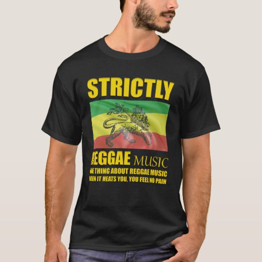 Immer hören Reggae Music Rastafarian T-Shirt (Vorderseite)