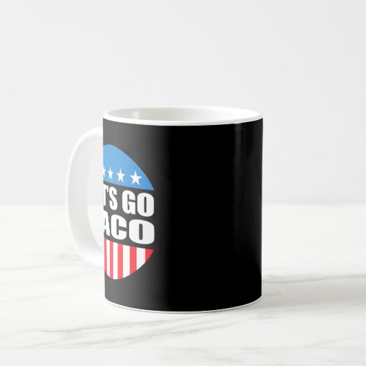 Immer Hühner raus gehen Taco Funny Meme Kaffeetasse (Vorderseite Links)