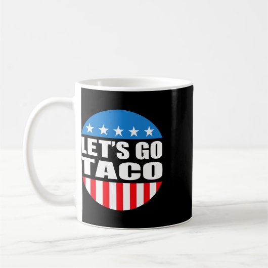 Immer Hühner raus gehen Taco Funny Meme Kaffeetasse (Links)