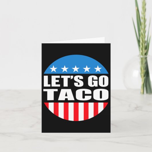 Immer Hühner raus gehen Taco Funny Meme Karte (Vorderseite)