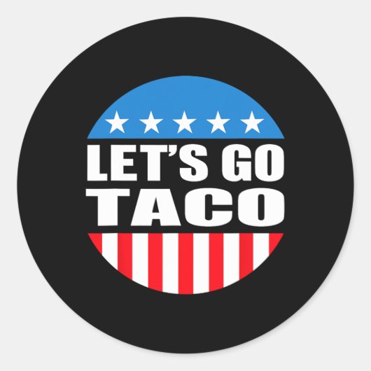 Immer Hühner raus gehen Taco Funny Meme Runder Aufkleber (Vorderseite)