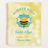 Immer Hummel und Niedliche Bienenpuppe Bleibe Planer (Vorderseite)