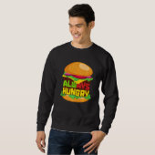 Immer Hunger Burger Sweatshirt (Vorne ganz)