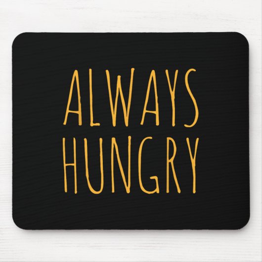 Immer hungriges Essen Bodybuilding Protein M Kohle Mousepad (Vorne)
