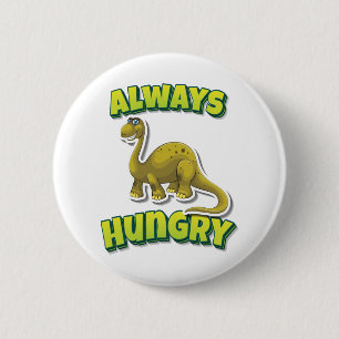 Immer Hungry Brontosaurus Button