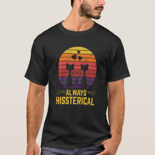 Immer hysterischer Katzenhumor-Kätzchen-Paare T-Shirt