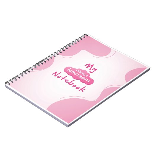 Immer Icecream-Notebook Notizblock (Linke Seite)