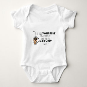 immer Ihr bestes motivierend Design Baby Strampler