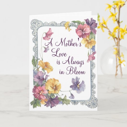 Immer im Blut - Grußkarte Karte (Gelbe Blume)