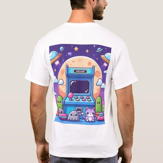 Immer im Gaming-Modus T - Shirt (Rückseite)