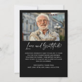 Immer im Herzen 2-Foto Beerdigung/Gedenkfeier Dankeskarte (Rückseite)