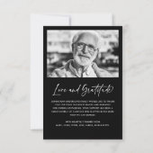 Immer im Herzen 2-Foto Beerdigung/Gedenkfeier Dankeskarte (Rückseite)