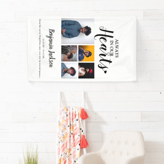 Immer im Herzen | 5 FOTO | Gedenkstätte Banner (Insitu)