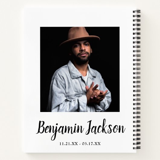 Immer im Herzen | 6 FOTO | Memorial Guest No Notizblock (Rückseite)