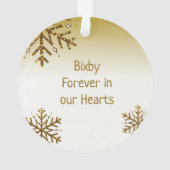 Immer im Herzen, an das Pferd erinnern Ornament (Rückseite)