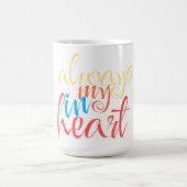 Immer im Herzen Kaffeetasse (Mittel)