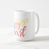 Immer im Herzen Kaffeetasse (VorderseiteRechts)