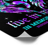 Immer im Herzen meiner Tante Suizidprävention Poster (Ecke)