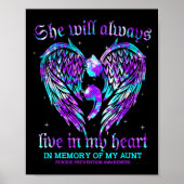 Immer im Herzen meiner Tante Suizidprävention Poster (Vorne)