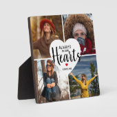 Immer im Herzen | Memorial 4 FotoCollage Fotoplatte (Vorderseite)
