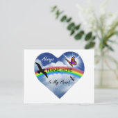 Immer im Herzen Postkarte (Stehend Vorderseite)