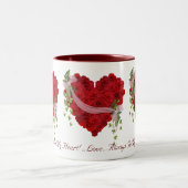 Immer im Herzen Zweifarbige Tasse (Mittel)