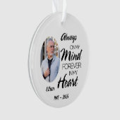 Immer im Kopf, immer im Herzen Ornament (Vorderseite)
