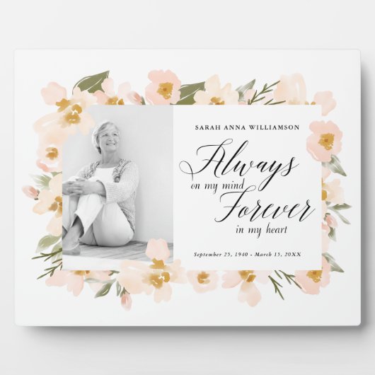 Immer im Kopf in meinem Gedächtnis Fotoplatte (Vorderseite)