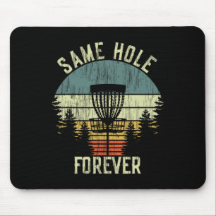 Immer im selben Loch Funny Disc Golf Junggesellena Mousepad