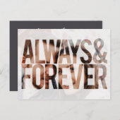 Immer & immer Foto Typ Save the Date Postkarte (Vorne/Hinten)