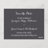 Immer & immer Foto Typ Save the Date Postkarte (Rückseite)