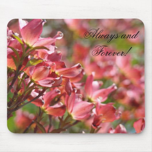 Immer & immer Mousepads Hochzeiten Liebe Dogwoods (Vorne)