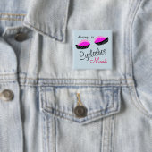 immer in der Stimmung für Wimpern Tragetasche Button (Beispiel)