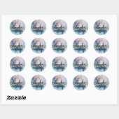 Immer in meinem Heart Classic Round Sticker (Blatt)