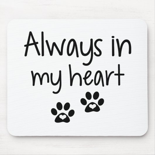 Immer in meinem Herz Maus-Pad Mousepad (Vorne)