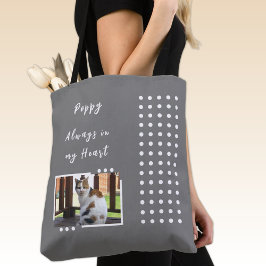 Immer in meinem Herzen 2 Foto Liebhaber grau Tasche