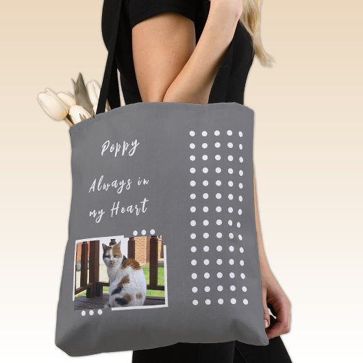 Immer in meinem Herzen 2 Foto Liebhaber grau Tasche