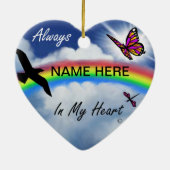 Immer in meinem Herzen Keramik Ornament (Hinten)