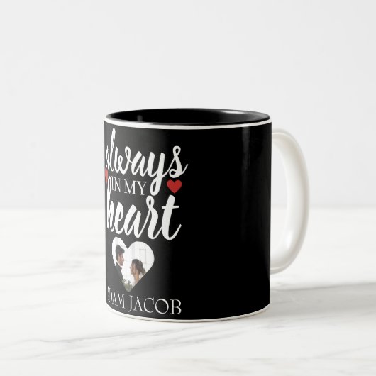 IMMER IN MEINEM HERZEN, MÜSSEN SIE DIE VORLAGE ZUR ZWEIFARBIGE TASSE (VorderseiteRechts)