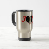 "Immer in meinem Herzen" Valentinstag-Geschenk Reisebecher (Vorderseite Links)