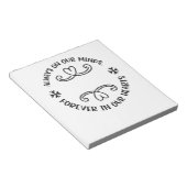 Immer in unserem Geist, immer in unseren Herzen sc Notizblock (angewinkelt)