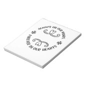 Immer in unserem Geist, immer in unseren Herzen sc Notizblock (Rotiert)