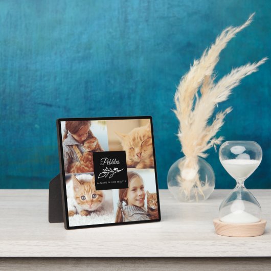 Immer in unserem Herz Blumenbeet florale FotoColla Fotoplatte (InSitu)