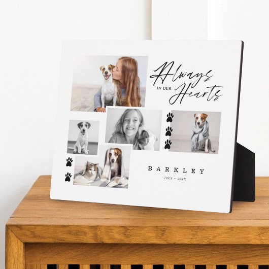 Immer in unserem Herz Foto Collage Memorial für Ha Fotoplatte