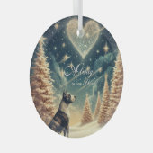 Immer in unserem Herz Weihnachtsschmuck Pit Bull (Vorderseite Rechts)